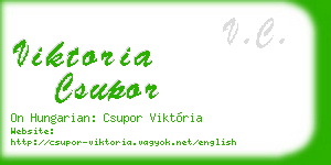 viktoria csupor business card
